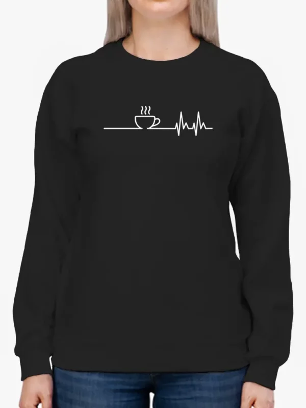 Coffee Beat Sweatshirt Women's - Stylish Design for Everyday Comfort - Image 2