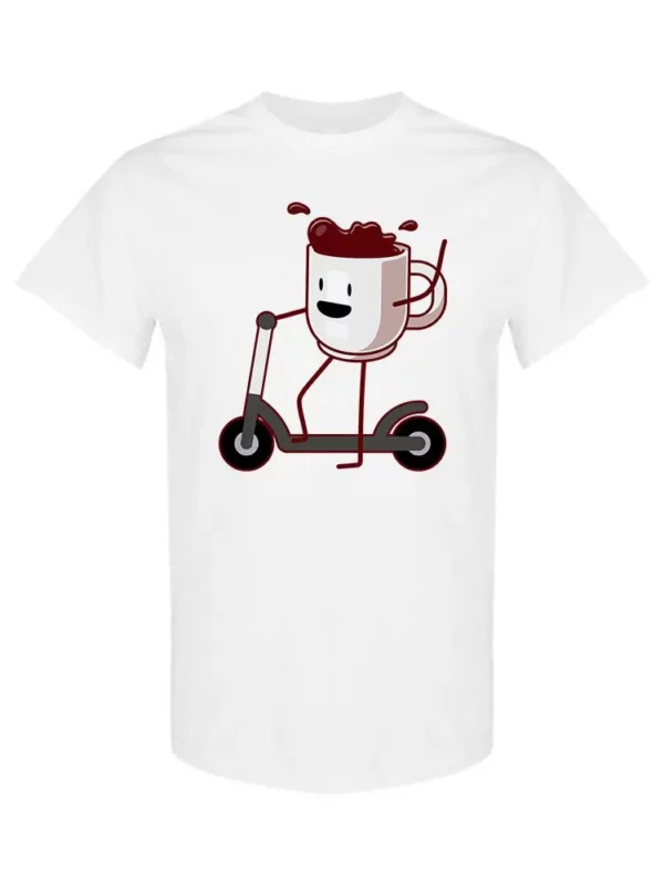 Coffee Riding A Bicycle T-shirt by SPIdeals Designs | Premium 100% Cotton, Perfect Gift for Coffee Lovers - Image 2