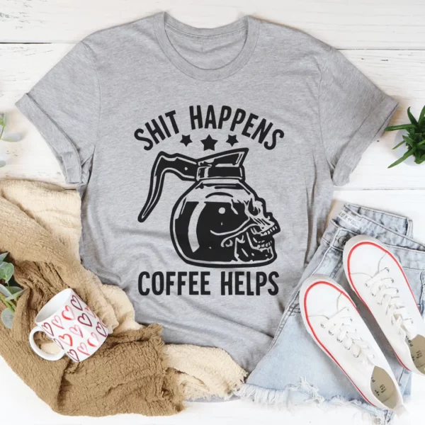Coffee Helps T-Shirt Comfortable, Fun, and Perfect for Coffee Lovers - Image 2