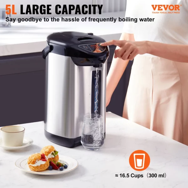 VEVOR Hot Water Dispenser - Adjustable 4 Temperatures, Stainless Steel Countertop Water Heater