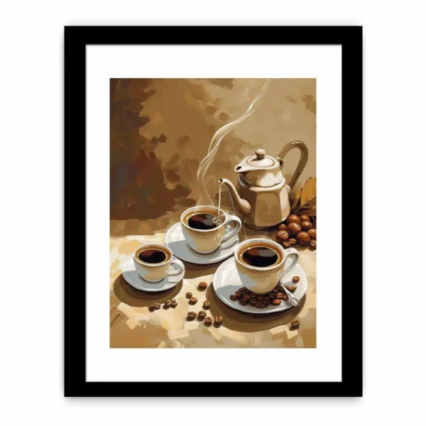 Coffee Vintage Framed Print Classic Art for Home and Office Decor - Image 2