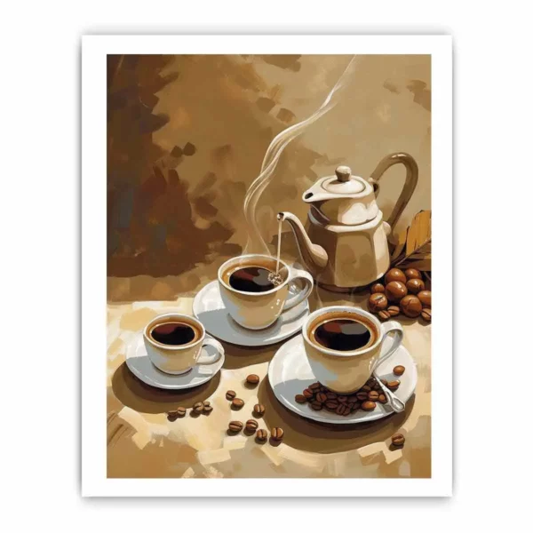 Coffee Vintage Framed Print Classic Art for Home and Office Decor - Image 3
