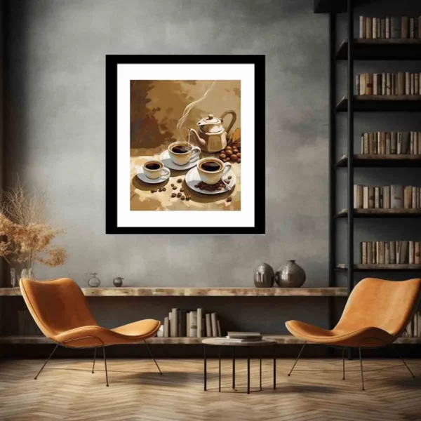 Coffee Vintage Framed Print Classic Art for Home and Office Decor - Image 4