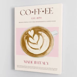 Coffee Print Canvas Art or Poster Perfect Decor for Coffee Lovers | High-Quality Modern Wall Art