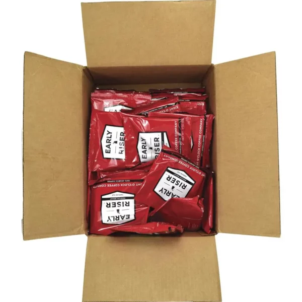 Coffee Pro Early Riser Medium Roast Coffee - 48 Count Carton (2oz Packs) - Smooth & Balanced Arabica Beans - Image 8
