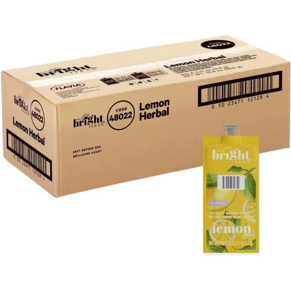 The Bright Tea Co. Lemon Herbal Tea Freshpack - 100 Pack for Flavia Brewers - Image 6