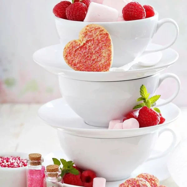 Elegant White 7 Oz | 220 Ml Tea Cup & Saucer Set | Fine Porcelain | Microwave & Dishwasher Safe - Image 7