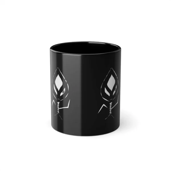 Black Coffee Cup, 11oz - Durable Ceramic, Easy-Grip Handle - Image 2