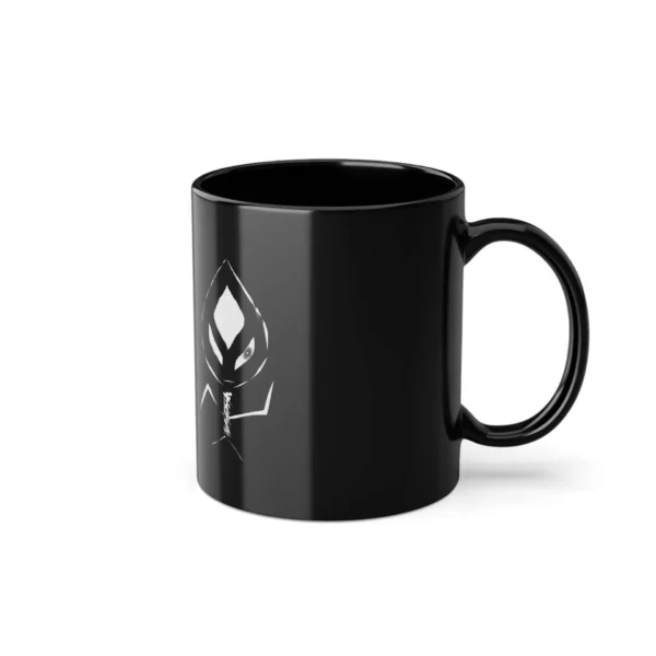 Black Coffee Cup, 11oz - Durable Ceramic, Easy-Grip Handle - Image 5