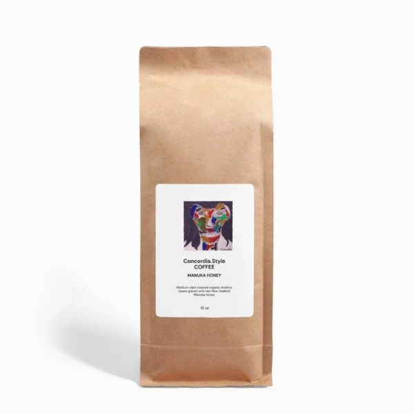 Organic Manuka Honey Coffee - Medium-Dark Roast, 16oz