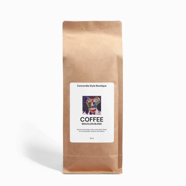 Brazilian Blend Coffee 16 oz - Single-Origin, 100% Arabica Beans, Gourmet Roast