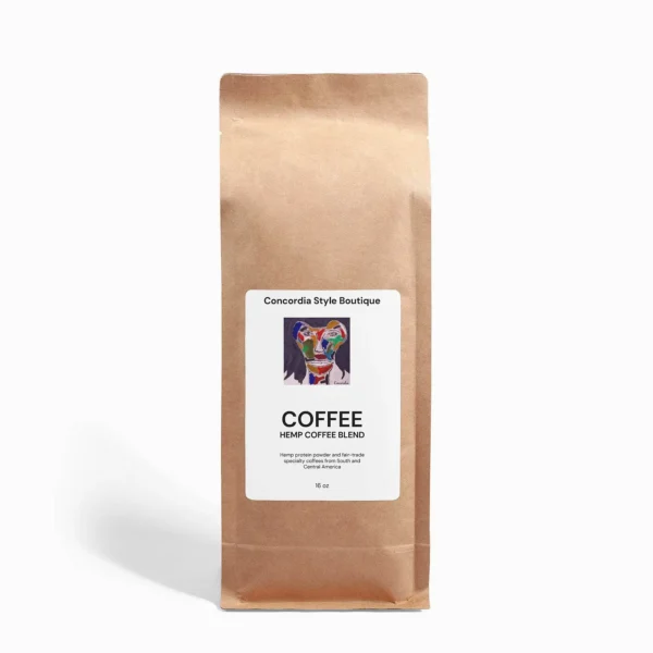 Organic Hemp Coffee Blend - Medium Roast 16oz | Premium Coffee with Hemp Protein Powder