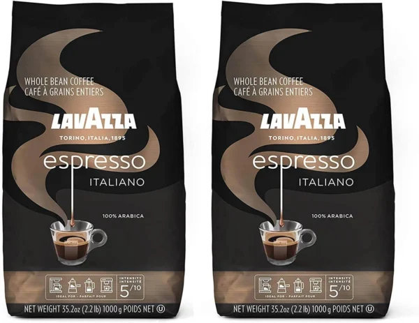 Lavazza Espresso Italiano Whole Bean Coffee Blend, Medium Roast, 2.2 Pound Bag - Image 2