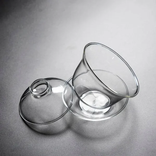 Pyrex Sancai Gaiwan Tea Cup High - Image 3