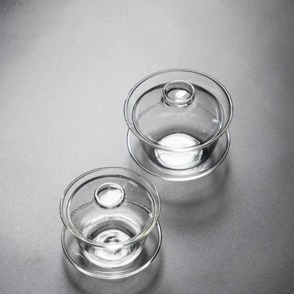Pyrex Sancai Gaiwan Tea Cup High - Image 5